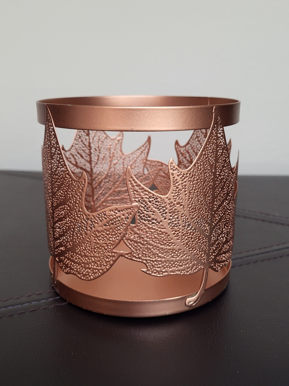 Ashland Copper Leaf 3-wick Candleholder
